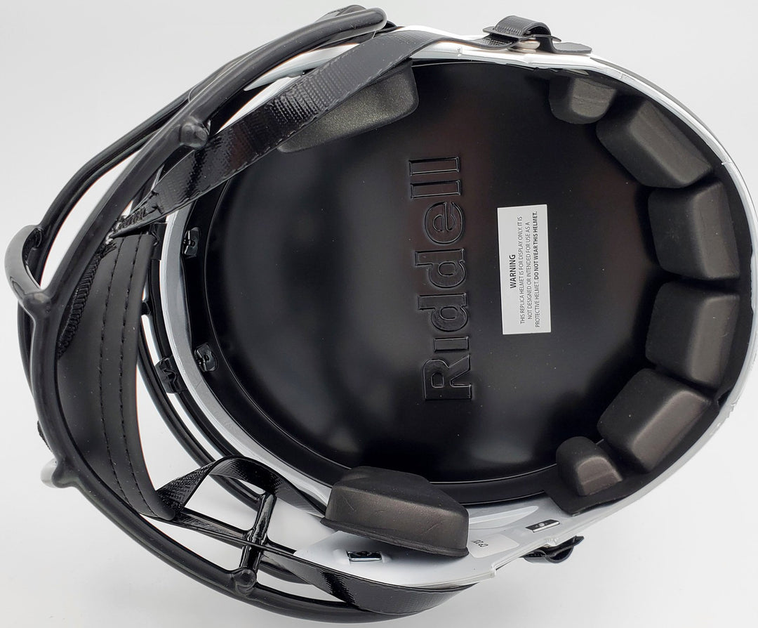 Zach Wilson Auto Jets Lunar Eclipse White Full Size Replica Speed Helmet Beckett
