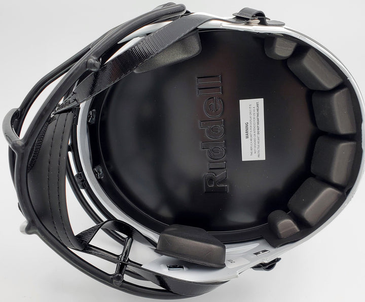 Zach Wilson Auto Jets Lunar Eclipse White Full Size Replica Speed Helmet Beckett