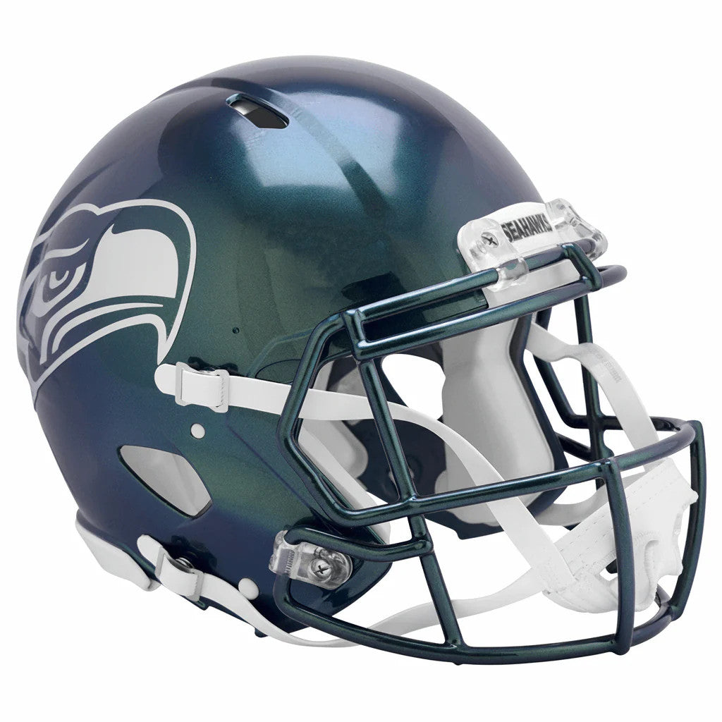 Seattle Seahawks Metallic Green Rivalries Full Size Speed Authentic Helmet