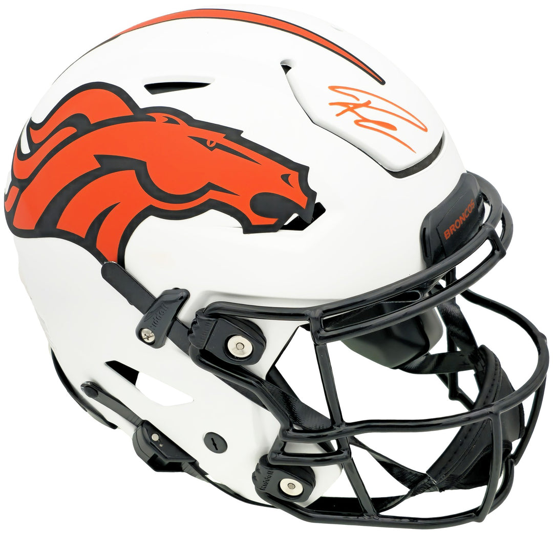 Russell Wilson Auto Broncos Lunar Eclipse White Full Hyper Flex Helmet Fanatics