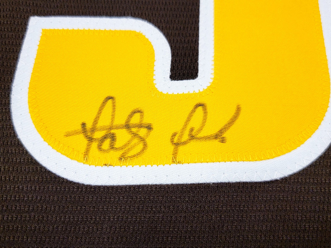 San Diego Padres Fernando Tatis Jr. Signed Brown Nike Jersey Size L Beckett Wit