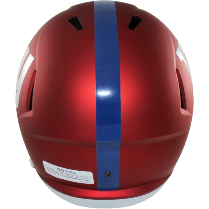 New York Giants Full Size Replica Blaze Helmet Riddell New In Box 16460