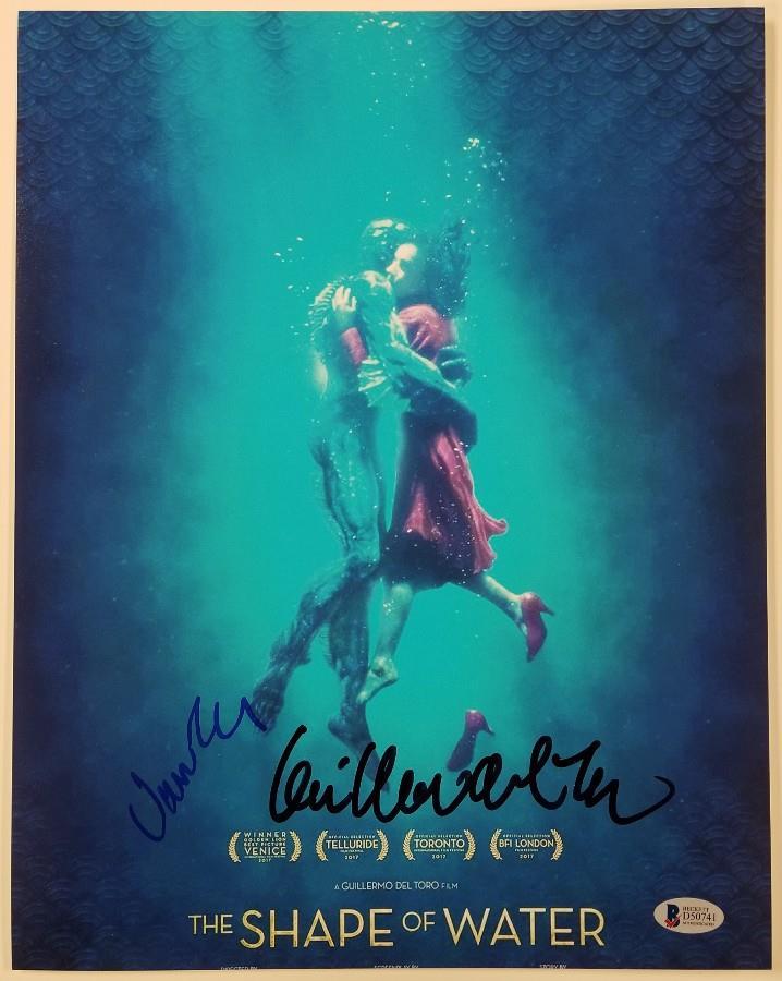 GUILLERMO DEL TORO + VANESSA TAYLOR Shape of Water 11x14 Photo 1 Beckett BAS COA