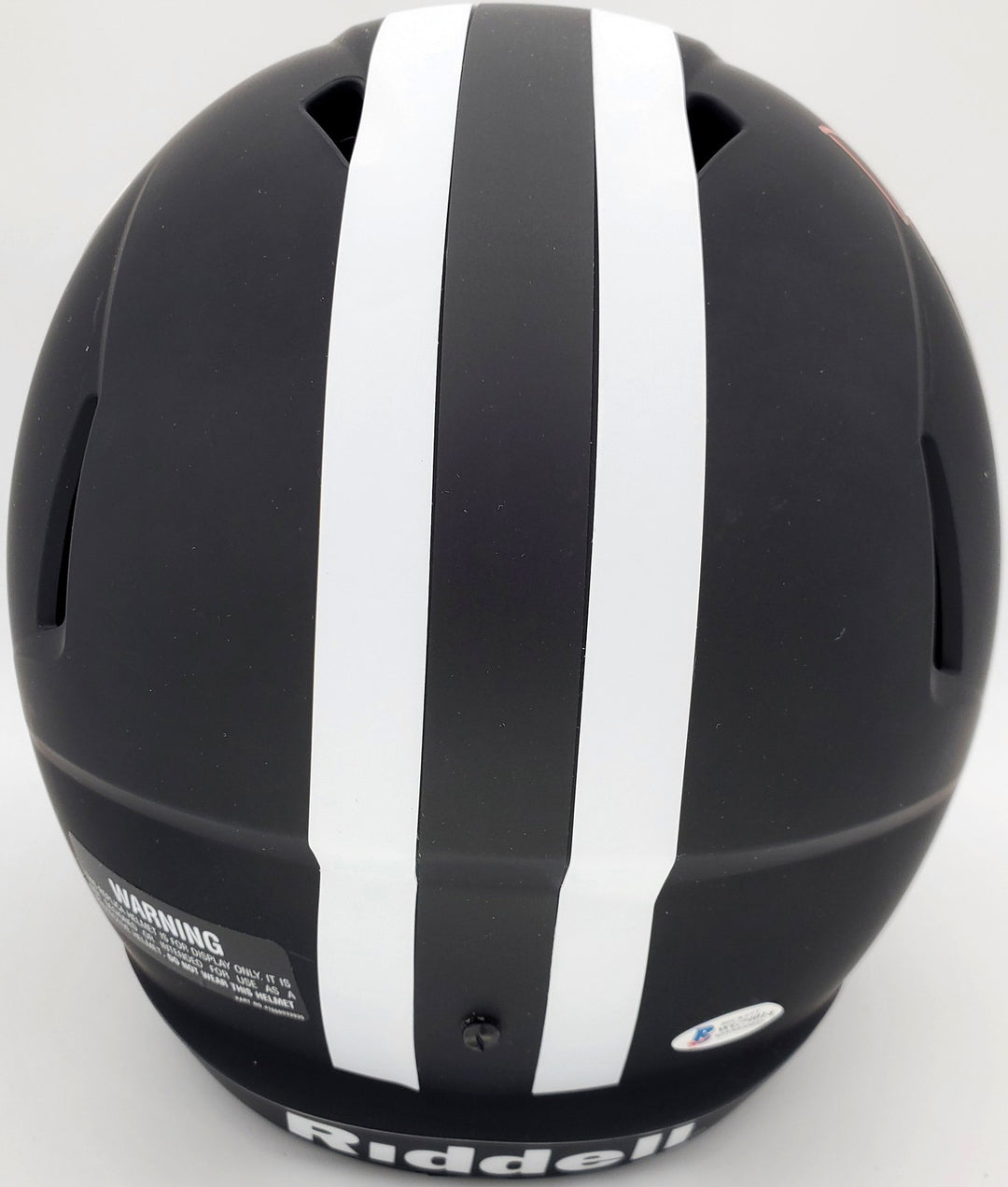 Devonta Smith Auto Alabama Tide Eclipse Black FS Rep Helmet Heisman 2020 BAS