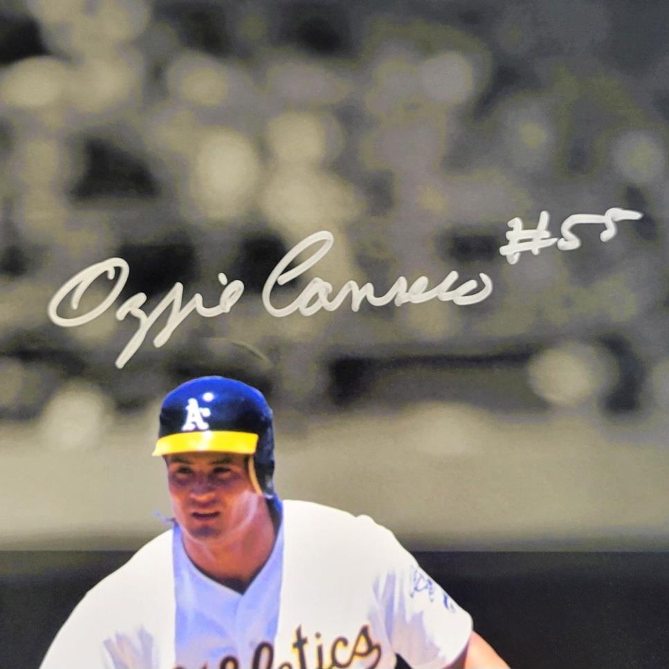 Jose Canseco Ozzie Canseco signed Oakland A's 16x20 photo autograph Beckett BAS
