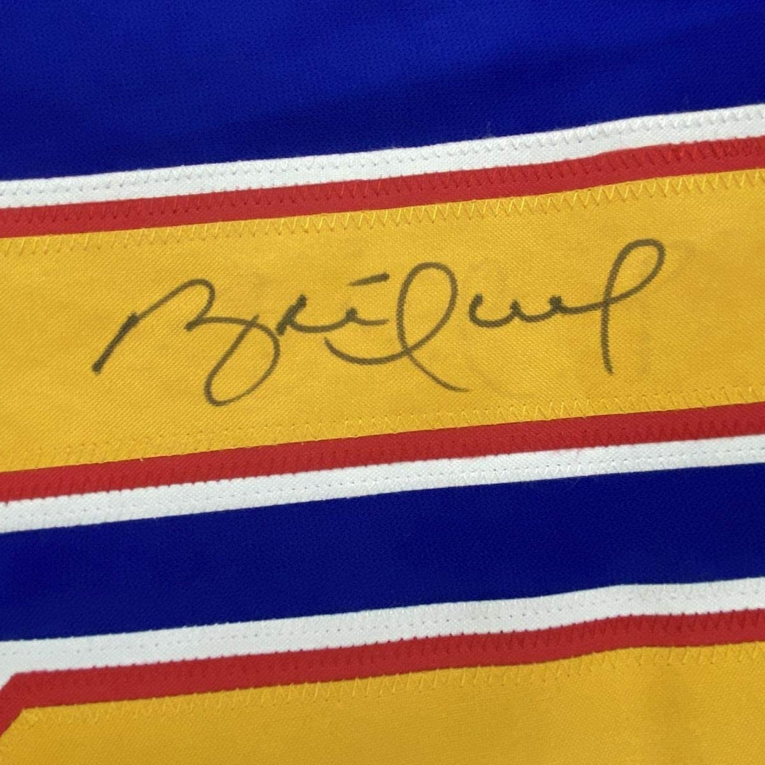 Autographed/Signed Brett Hull St. Louis Retro Blue Jersey PSA/DNA COA