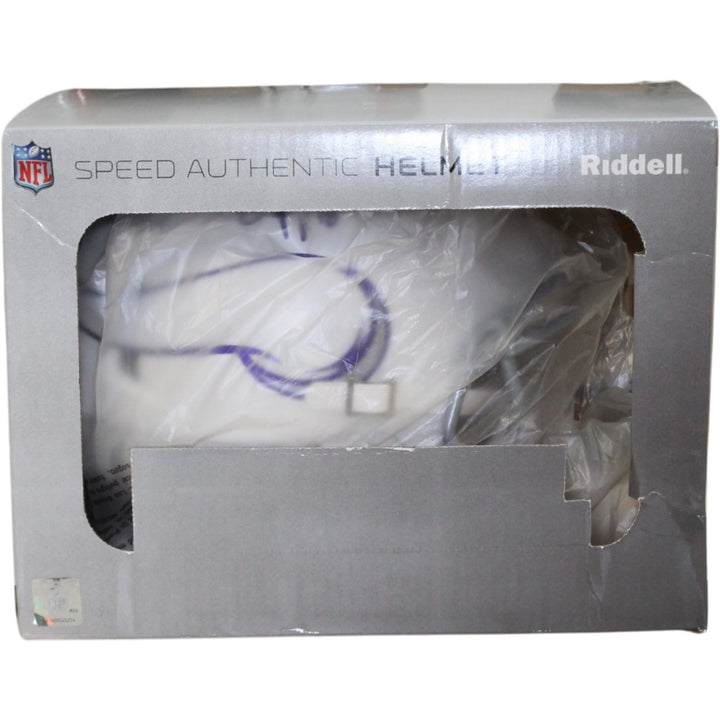 Justin Jefferson Autographed Minnesota Vikings Pro 2024 ALT Helmet Beckett 57902