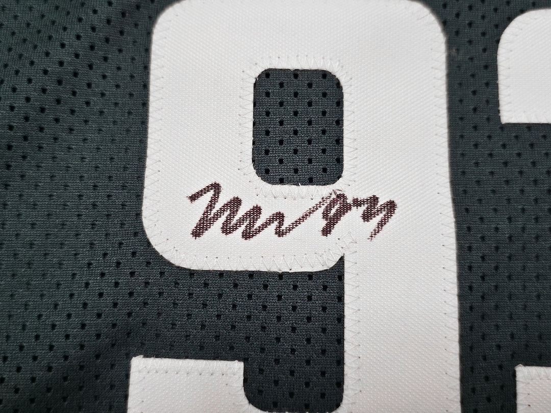 Eagles Brandon Graham & Milton Williams Auto Green Super Bowl Jersey Sack BAS