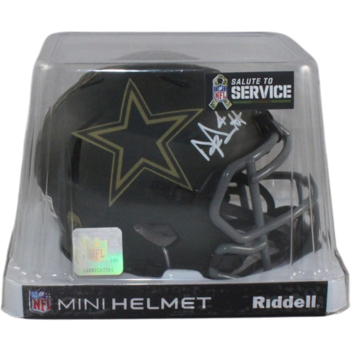 Dak Prescott Autographed/Signed Dallas Cowboys 25 STS Mini Helmet Beckett 56329