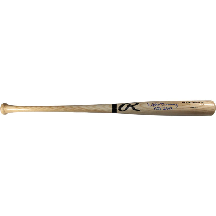 Eddie Murray Autographed Baltimore Orioles Blonde Baseball Bat HOF Beckett 54074