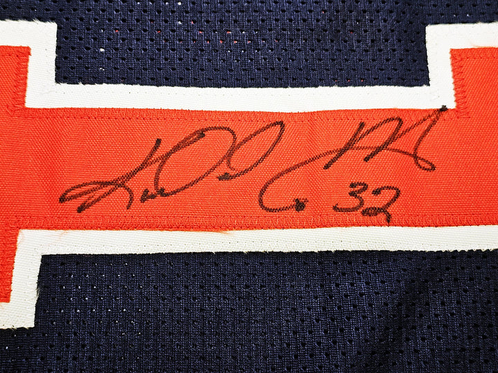 Team USA Karl Malone Autographed Signed Blue Jersey JSA