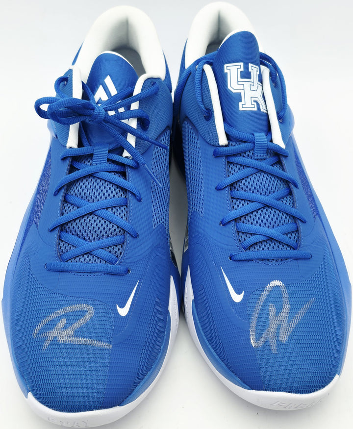 Giannis Auto Signed 2022 (PE) Promo Nike Zoom Freak 4 Game Shoes Size 16 Beckett