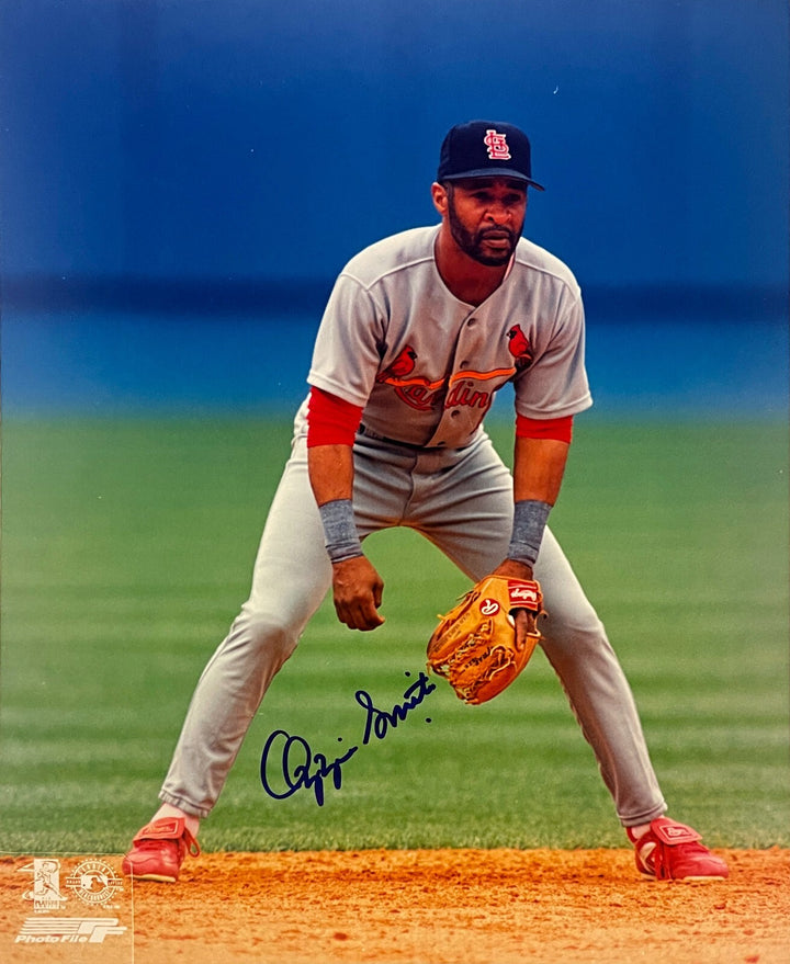 Ozzie Smith signed St. Louis Cardinals MLB 8x10 Photo- COA/Show Ticket/HOF