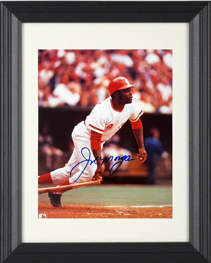 Joe Morgan signed Cincinnati Reds MLB 8x10 Photo Framed-Tuff Stuff COA HOF/8X AS