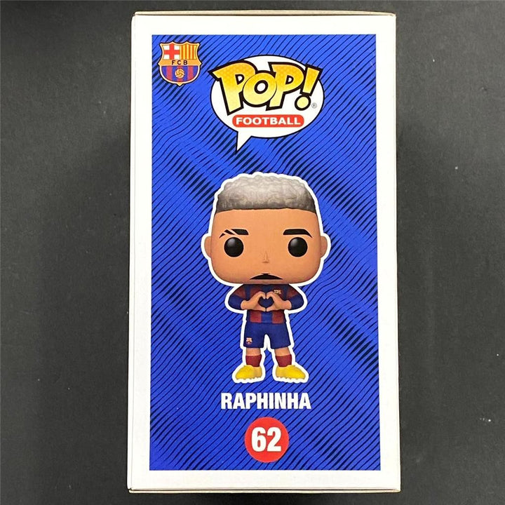 Raphinha signed FC Barcelona Funko Pop! 62 Brazil Star Barca autograph (C) ~ JSA