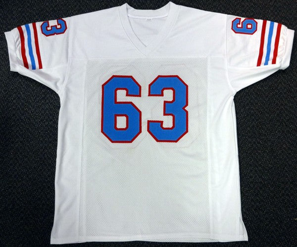 Houston Oilers Mike Munchak Autographed Signed White Jersey "HOF 2001" PSA/DNA