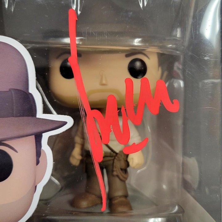 Harrison Ford signed Indiana Jones Funko Pop Figure 1350 autograph ~ Beckett BAS