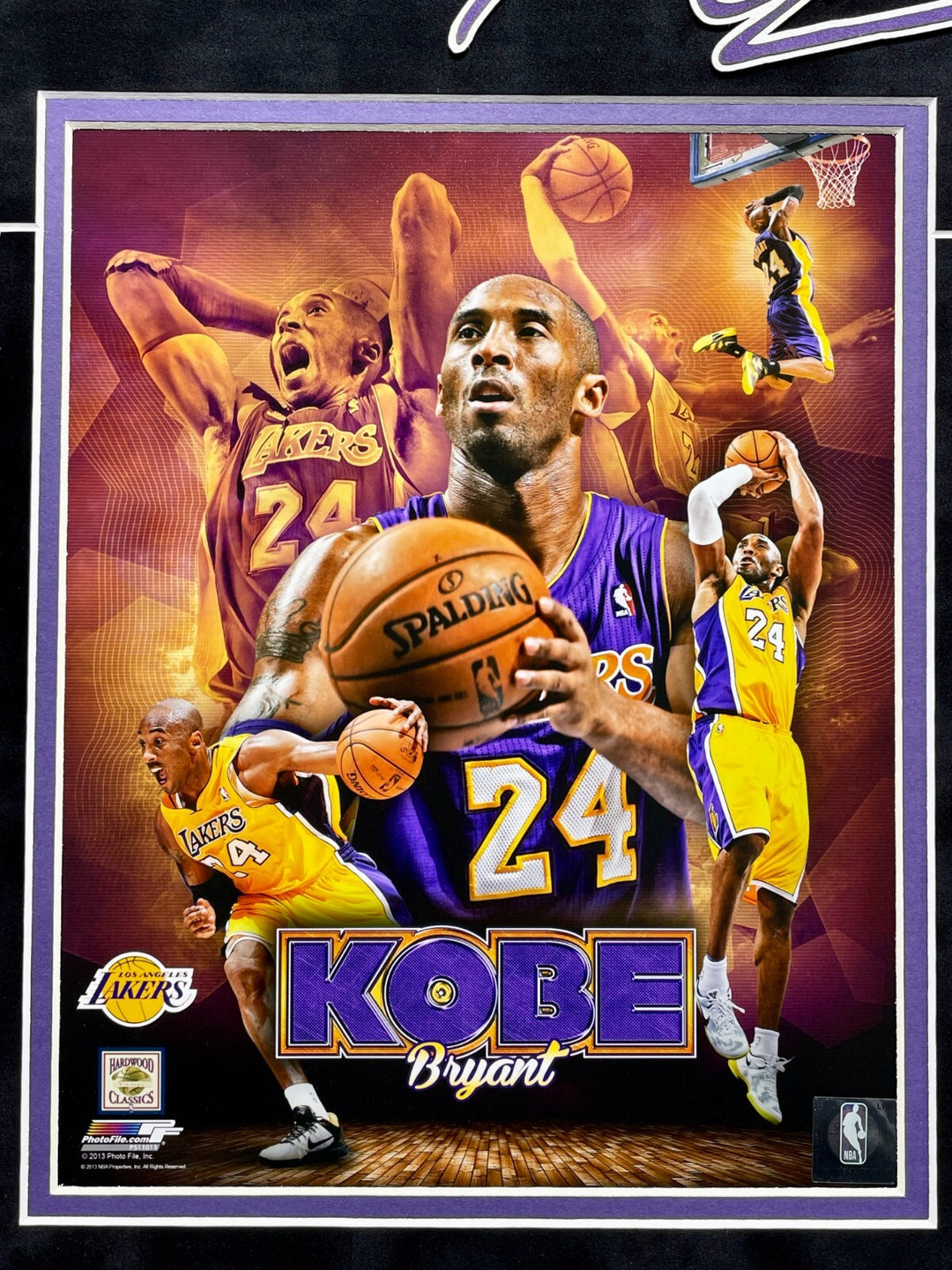 Kobe Bryant Lakers Game Used Ticket, Floor & Last Game Confetti Framed #D/50 COA