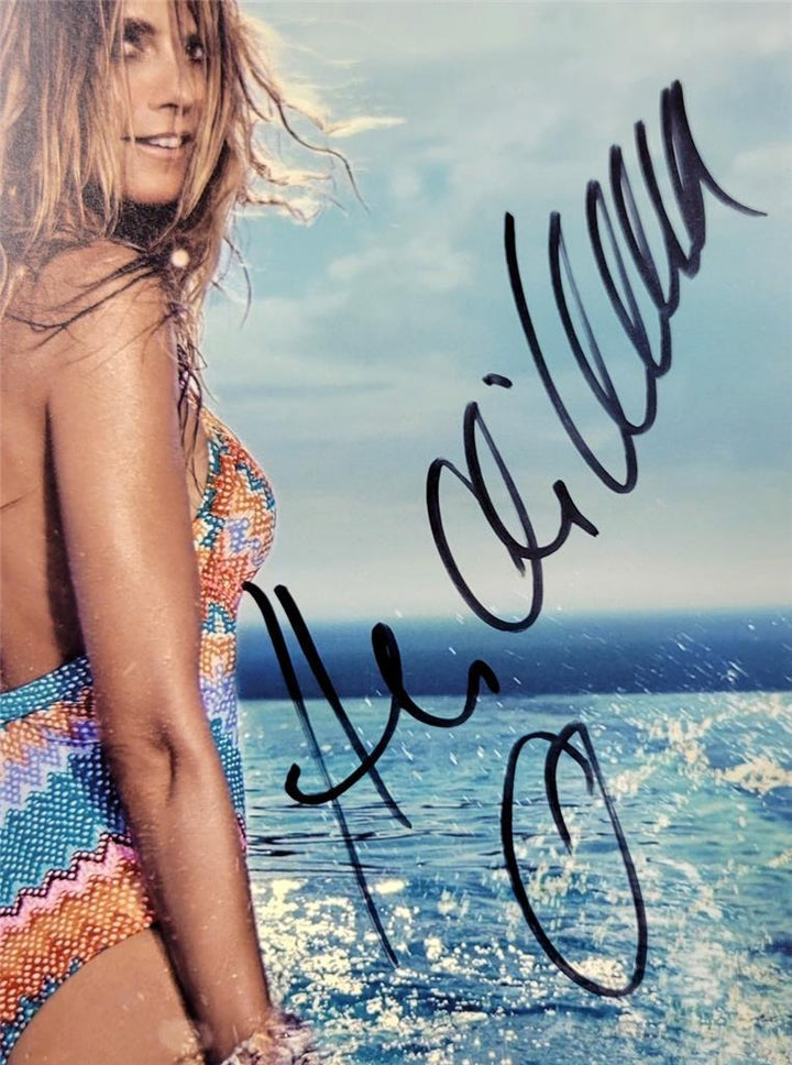 Heidi Klum signed 11x14 photo SI Victoria's Secret model autograph C Beckett BAS