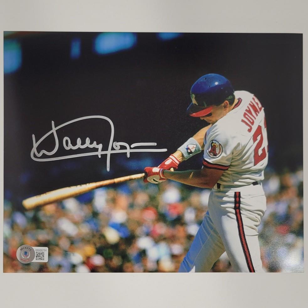 Wally Joyner signed 8x10 Photo California Angels ~ Beckett BAS Witness Holo