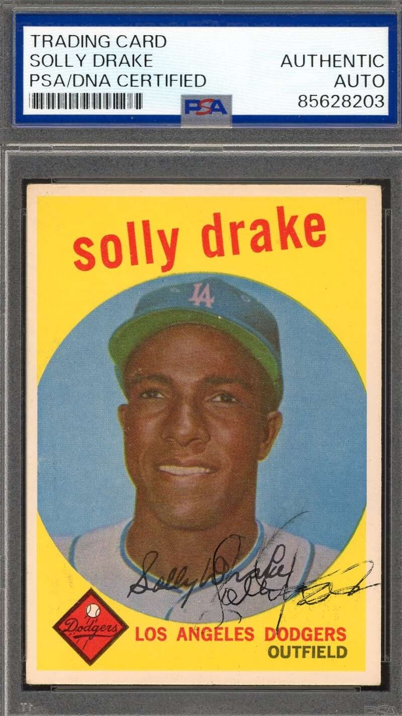 Solly Drake PSA DNA Signed 1959 Topps Autograph