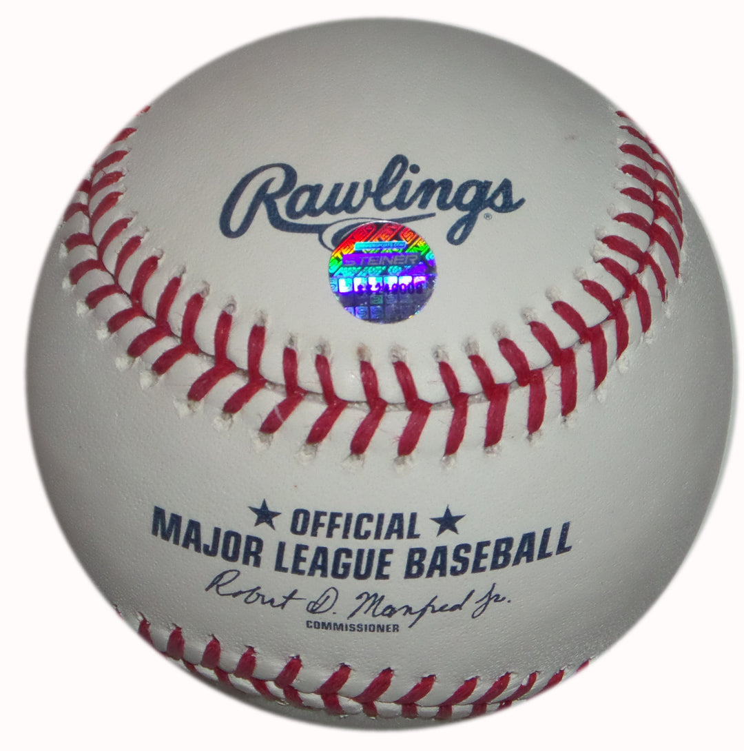 CHANCE ADAMS SIGNED OML BALL COLORADO ROCKIES NY YANKEES ROYALS w/ STEINER COA