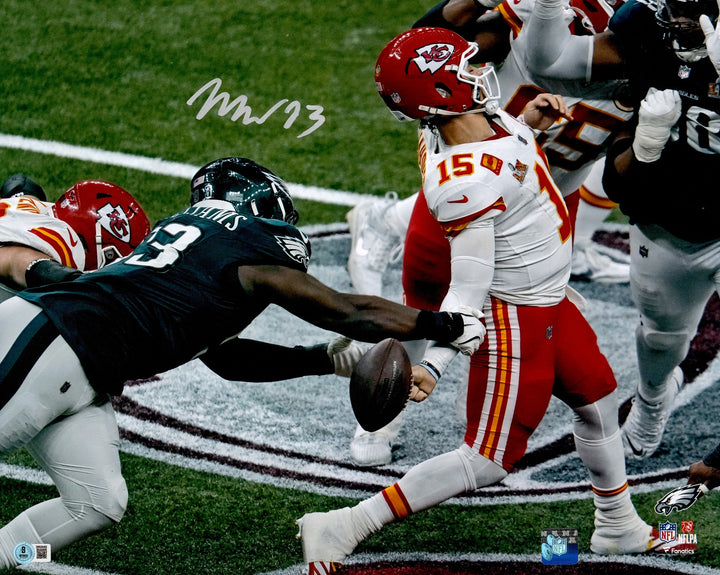 Milton Williams Signed 16x20 Photo Philadelphia Eagles SB LIX Strip Sack Fumble
