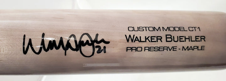 Walker Buehler Signed Blonde Victus Game Model Bat Dodgers, Red Sox Beckett QR