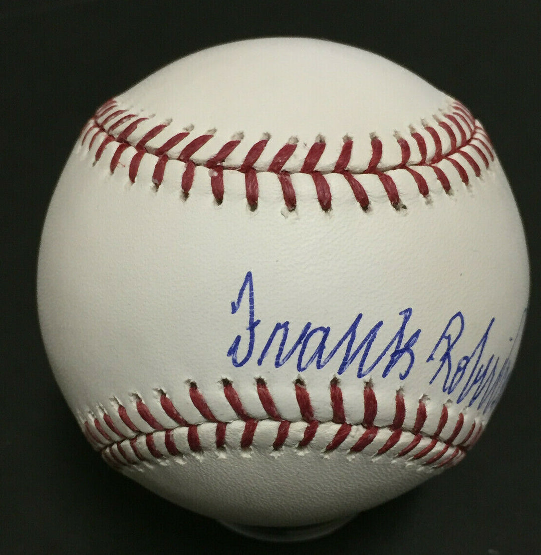 Frank Robinson signed Official MLB Baseball Mint HOF 82 Autograph JSA COA