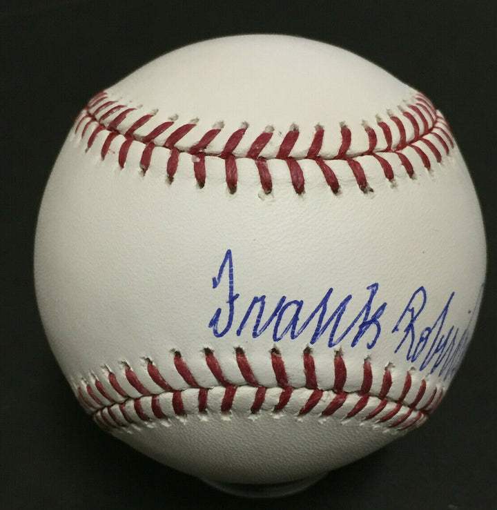 Frank Robinson signed Official MLB Baseball Mint HOF 82 Autograph JSA COA