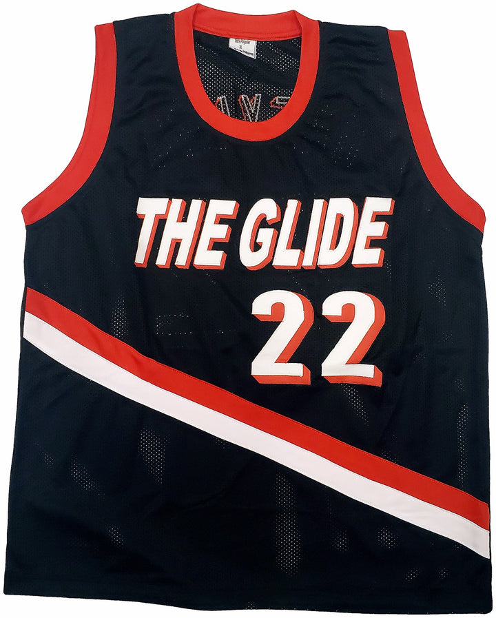 Portland Trail Blazers Clyde Drexler Autographed Signed Black Jersey JSA