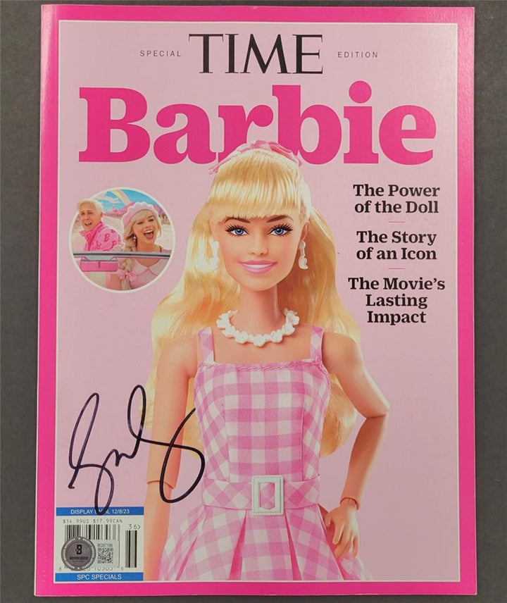 Greta Gerwig signed Barbie Time Magazine Director autograph (A) ~ Beckett BAS