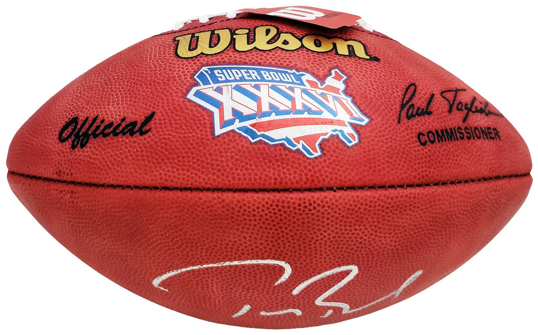 Tom Brady Signed Official SB XXXVI Leather Football Patriots Fanatics Holo