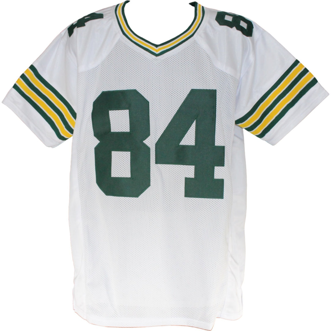 Sterling Sharpe Autographed/Signed Pro Style XL White Jersey HOF Beckett W 53868
