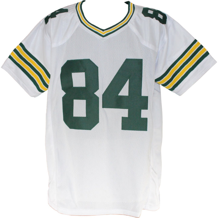Sterling Sharpe Autographed/Signed Pro Style XL White Jersey HOF Beckett W 53868