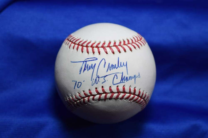 Terry Crowley PSA DNA Autograph Major League OML Signed Baseball 70 WS Champs