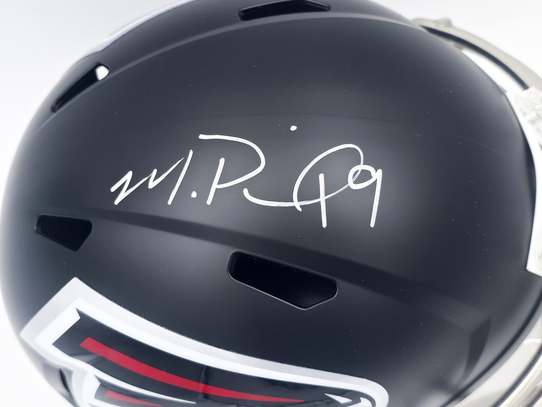 Michael Penix Jr Auto Falcons 2020 Alternate Black Full Size Rep Helmet Beckett