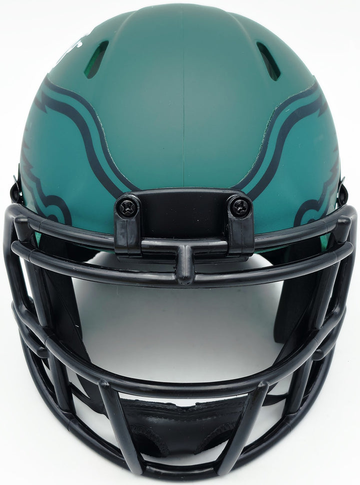 Donovan McNabb Signed Philadelphia Eagles Rave Green Mini Helmet Beckett Witness