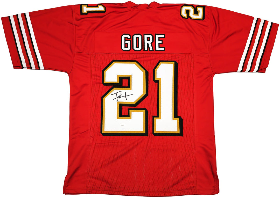 San Francisco 49ers Frank Gore Autographed Signed Red Jersey JSA