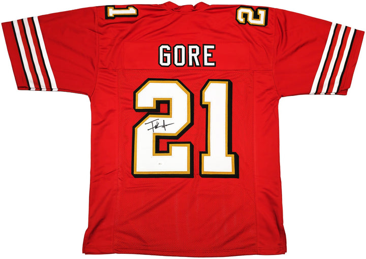 San Francisco 49ers Frank Gore Autographed Signed Red Jersey JSA