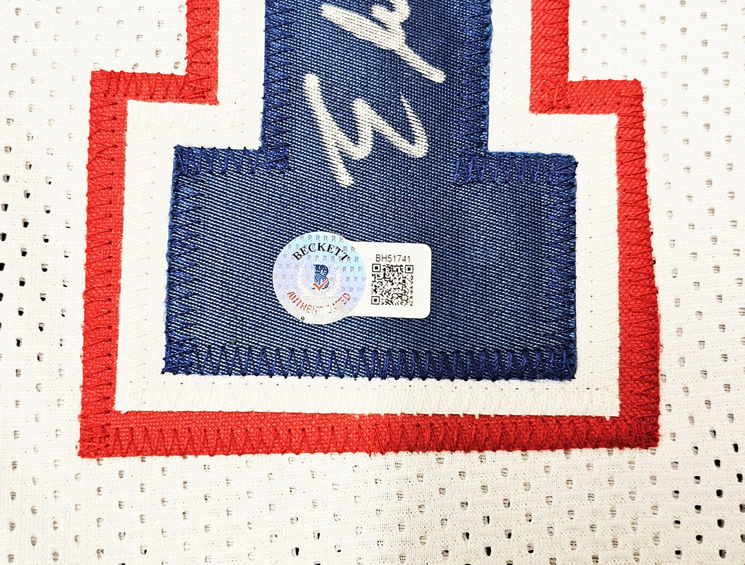 Washington Bullets Elvin Hayes Autographed Signed White Jersey Beckett