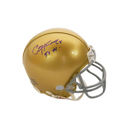 Paul Hornung signed Notre Dame Fighting Irish Riddell  FS Rep Helmet #5 56H- PSA
