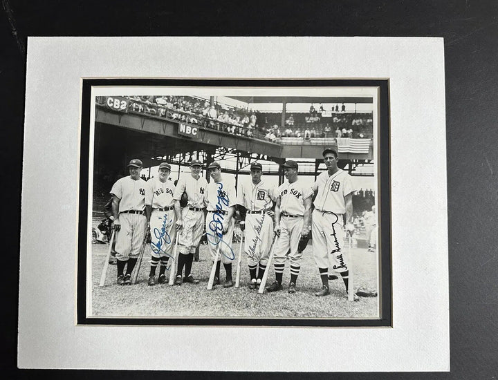 1937 All-Star game Team Signed photo Joe DiMaggio Hank Greenberg 5 Auto Psa Coa