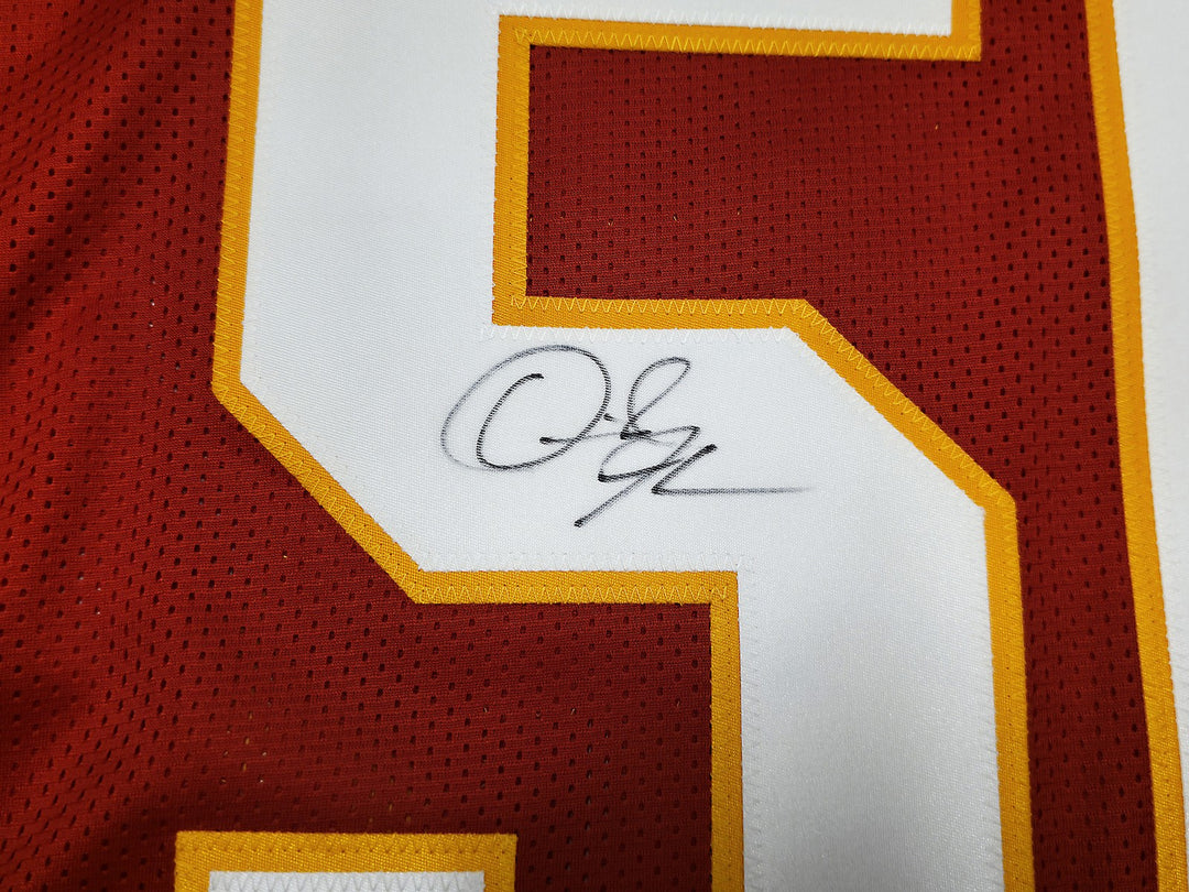 Kansas City Chiefs Derrick Johnson Signed Red Jersey Beckett QR