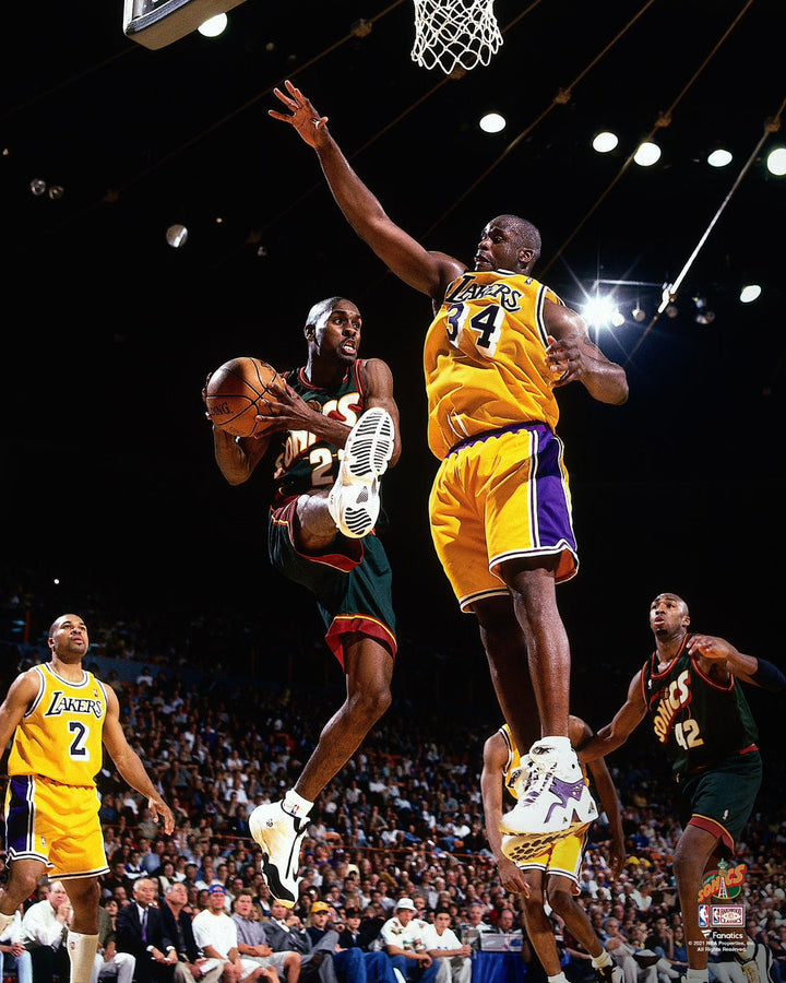 Gary Payton Signed Seattle SuperSonics 8x10 Photo SHAQ - eBay Live @ the NSCC