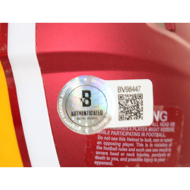 Jayden Daniels Autographed Washington Commanders ALT Mini Helmet Beckett 57967