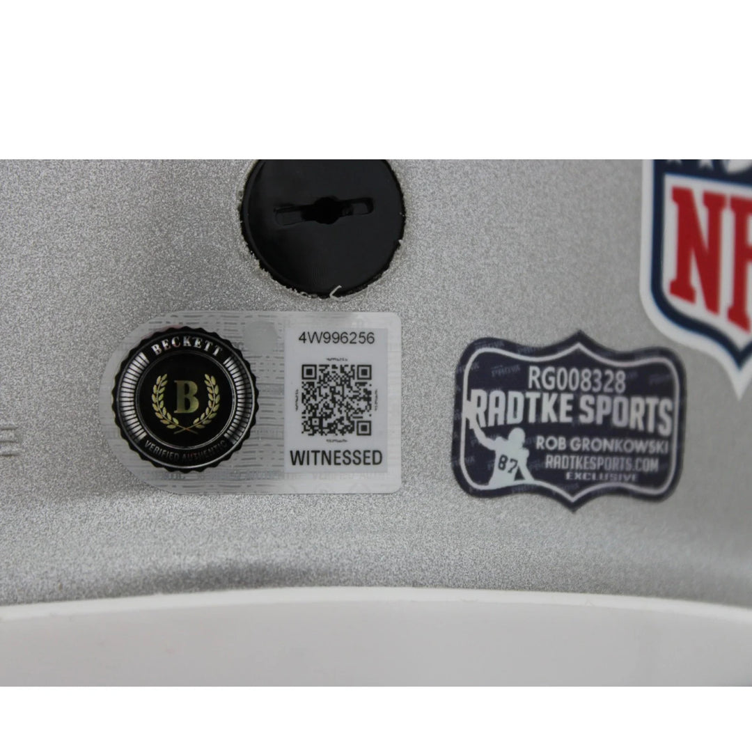 Rob Gronkowski Autographed New England Patriots Axiom F/S Helmet Beckett W 58335