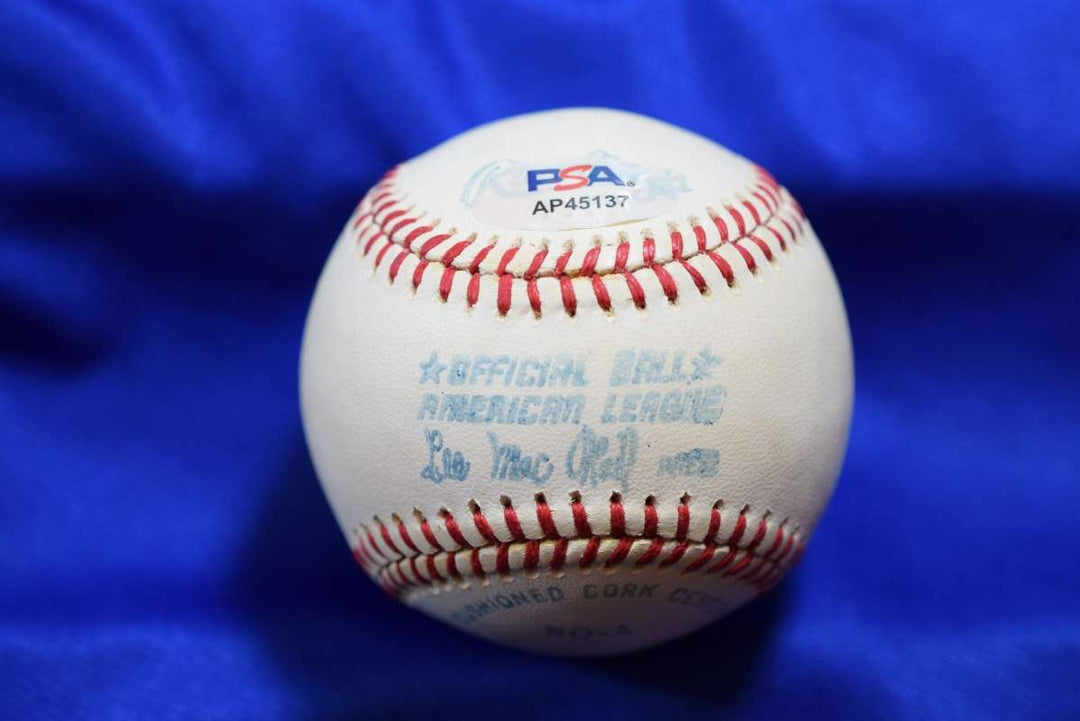 Reggie Jackson PSA DNA Autograph MacPhail American League Signed Baseball