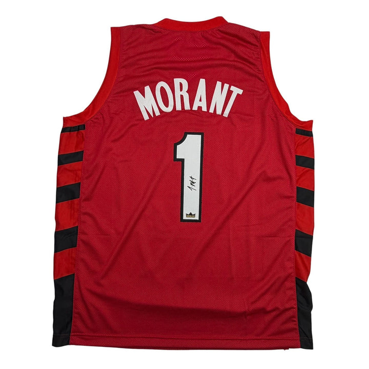 Facsimile Autographed Ja Morant Portland Red Reprint Laser Auto Jersey XL