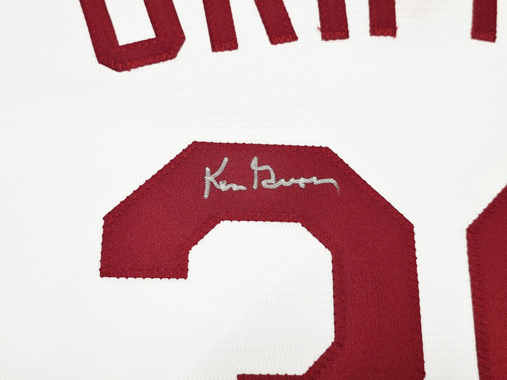 Reds Ken Griffey Sr Auto White Nike Cooperstown Collection Jersey Size Large BAS